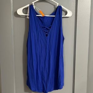 Bright Blue boutique Tank top SMALL with tags
